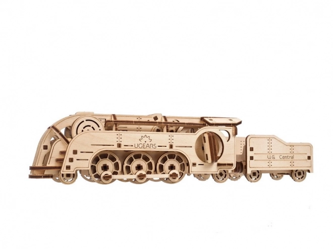 Ugears 3D Wooden Mechanical Mini Locomotive Puzzle