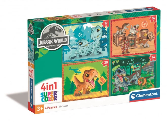 Clementoni Jurassic World Puzzle Set 4-in-1