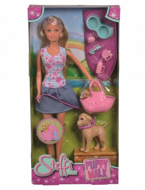 Steffi Doll Walking Dogs