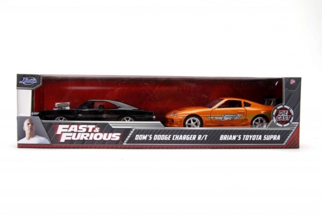 Fast and Furious Twin Pack Toyota Supra and Dodge Charger 1:32