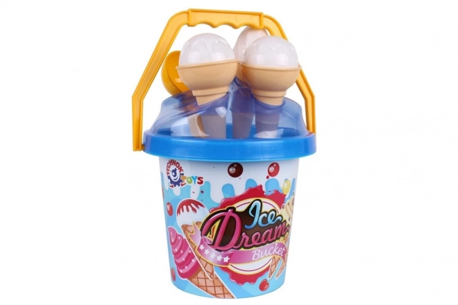 Ice Cream Sand Bucket Set Blue