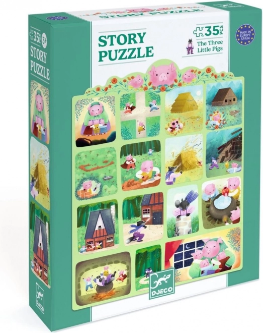 DJECO puzzle Tre porcellini 35 pezzi