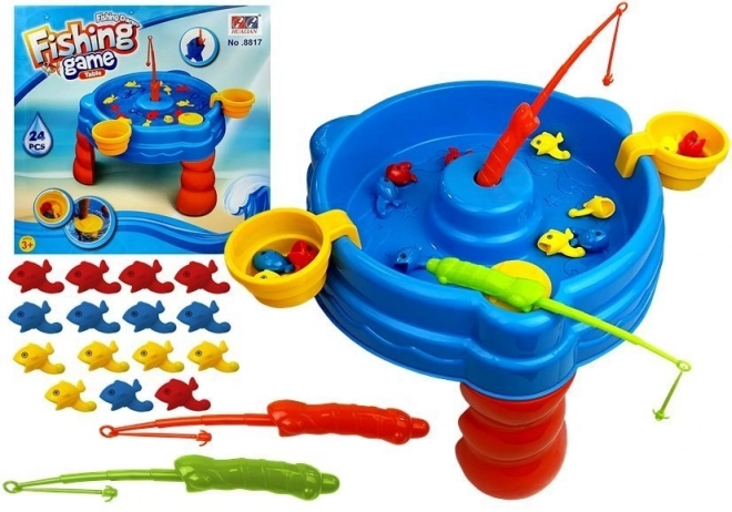 Fishing Game Set with 15 Fish