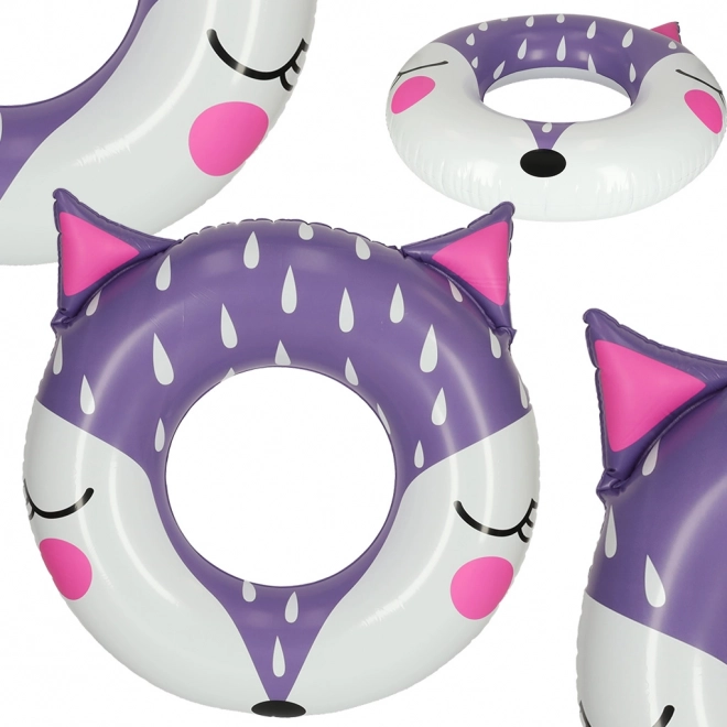 Inflatable Swimming Ring Fox Design 80cm