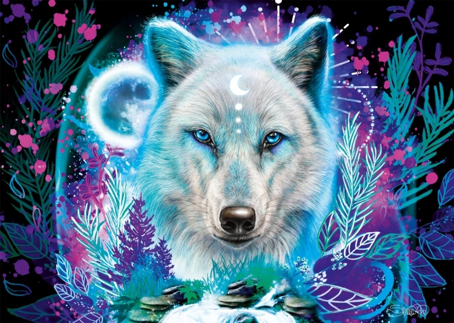 Schmidt Puzzle Neon: Polar Wolf 1000 Pieces