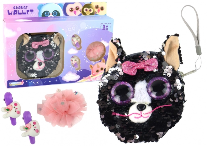 Cute Kitten Wallet & Accessory Set for Girls