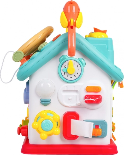 Clock, switches, and little light