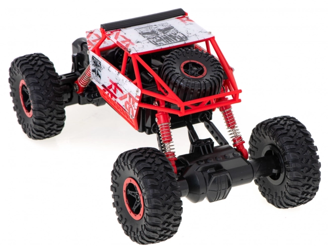 RC Rock Crawler HB z diaľkovým ovládaním 1:18 modrý – Červené