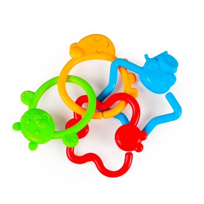 Colorful Baby Animal Shapes Rattle