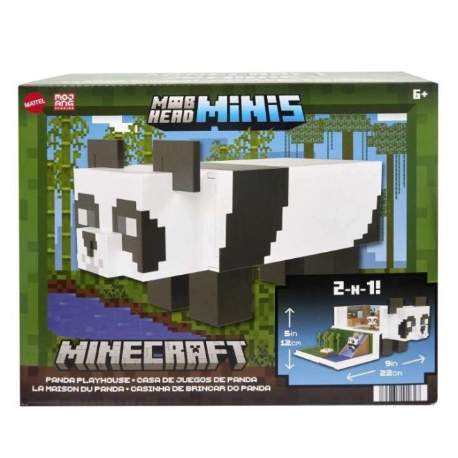 Minecraft Panda Playhouse Set with Two Figures