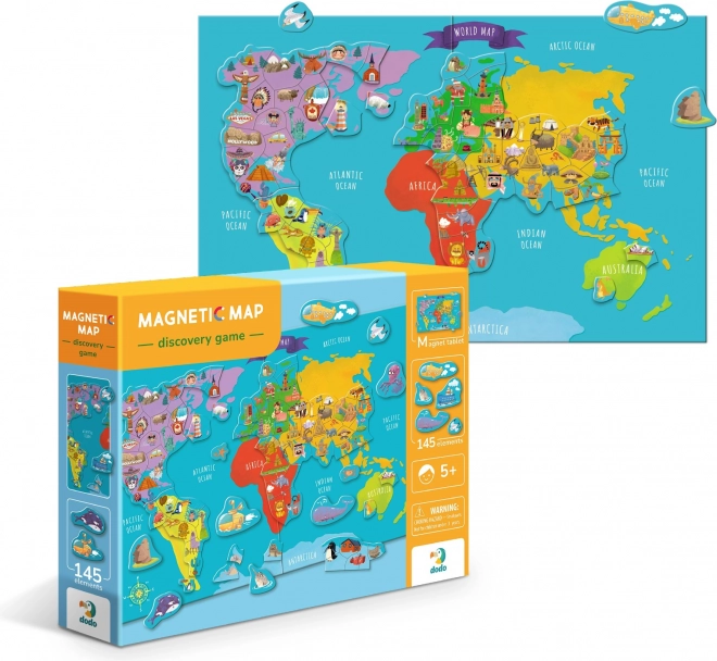 Dodo Magnetic Game - World Map