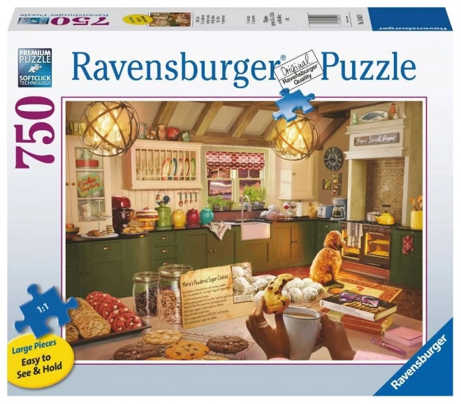 Ravensburger cozy kitchen large format puzzle 750 pieces