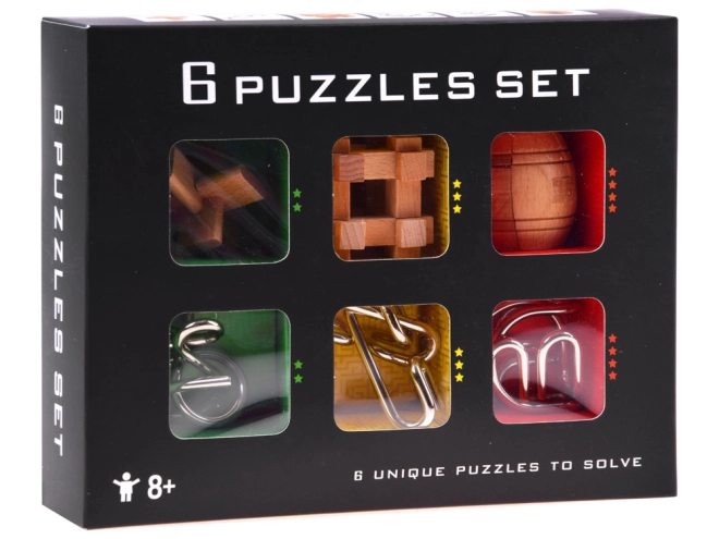 Metal Brain Teaser Puzzle Set