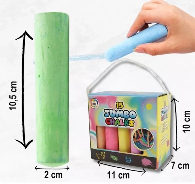 Jumbo Sidewalk Chalk Set