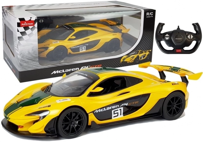 Remote Control Yellow McLaren P1 GTR Toy Car