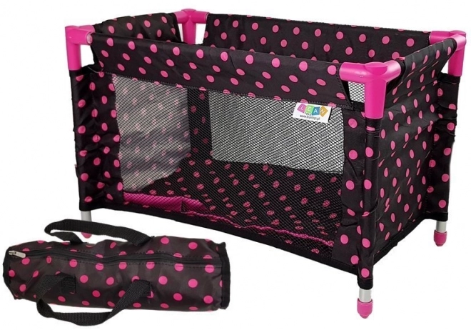 Alice Doll Bed Black-Pink