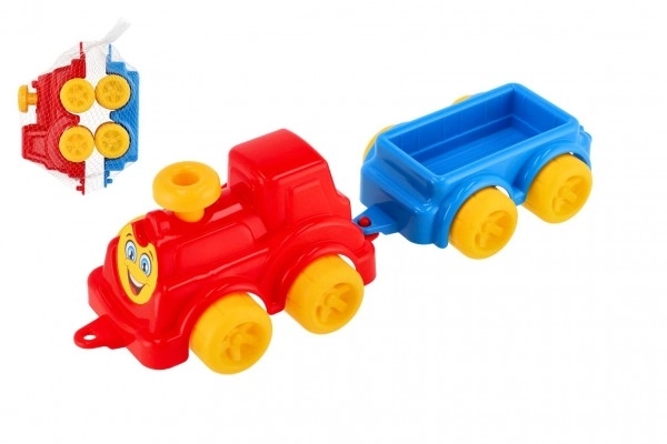 Colorful Plastic Train with Wagon