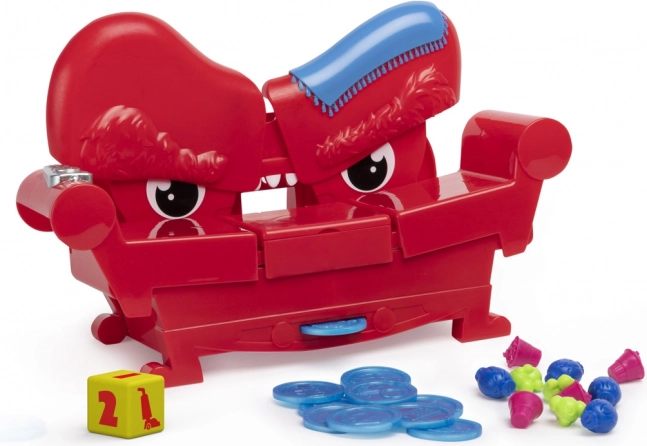 Interactive couch that “eats” treats