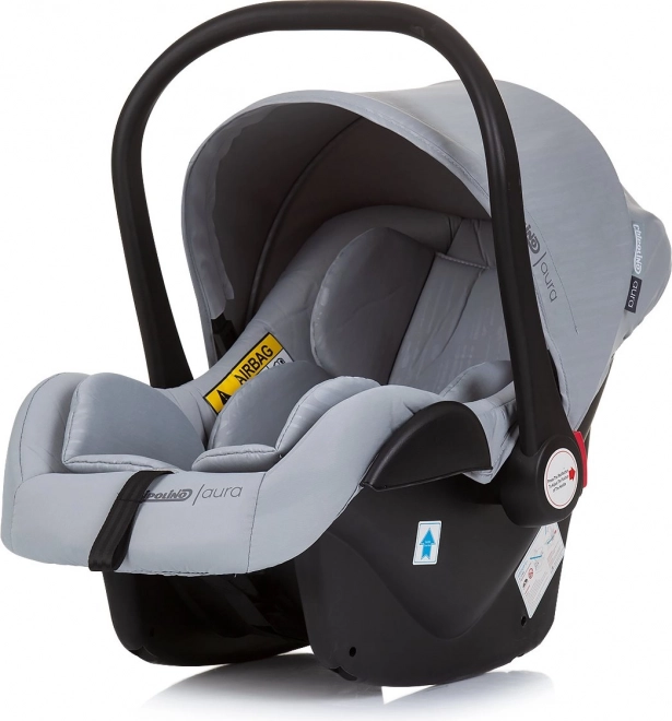 Chipolino Car Seat Aura I-Size 40-85cm Macadamia – Ash Grey