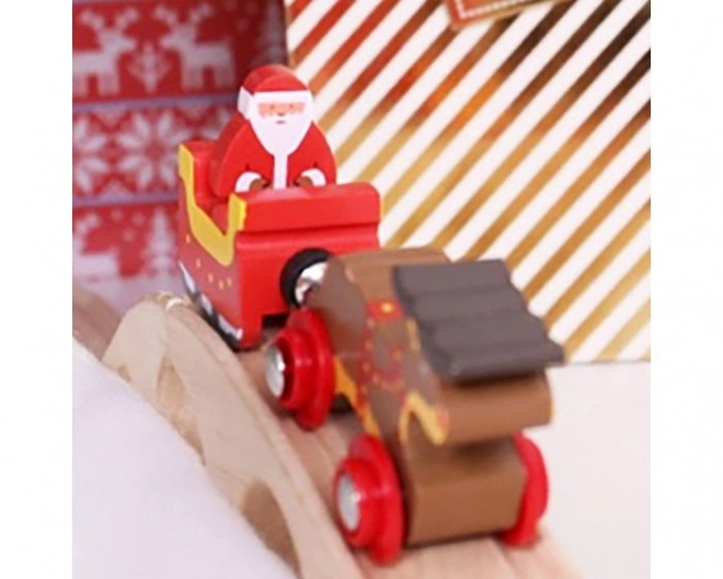 Bigjigs Rail Santa's Sleigh with Track