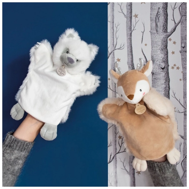 White Wolf Plush Puppet