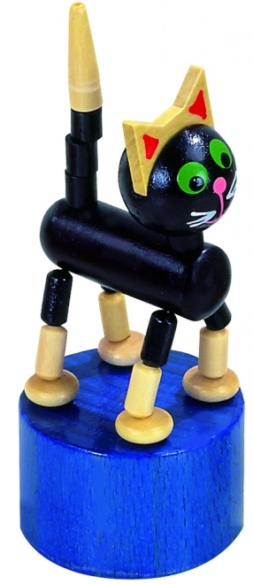 Wooden Push Toy Cat