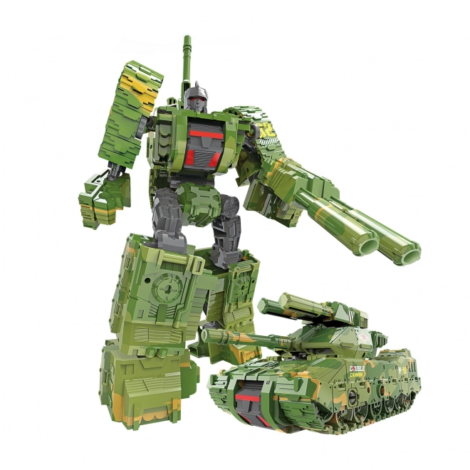 Transformable Green Robot Tank