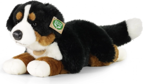 plush Bernese Mountain Dog lying 44 cm eco-friendly