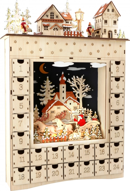 Wooden Advent Calendar Winter Dream