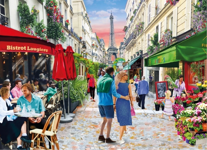 Wooden Paris Bistro Jigsaw Puzzle