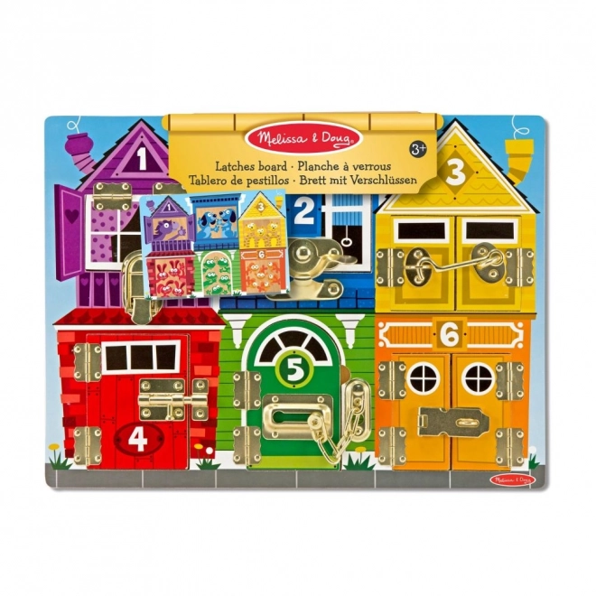 Zárak és reteszek tábla Melissa and Doug