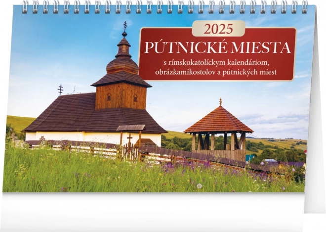 Notique Pilgrimage Sites Desk Calendar 2025