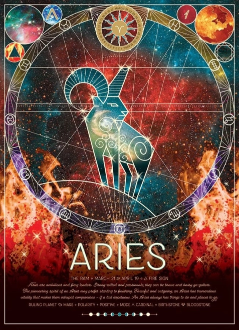 Cobble Hill Zodiac Sign Aries Puzzle 500 Pieces