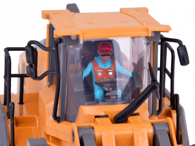 Remote Controlled Bulldozer with Moving Arm, Lights, and Sounds