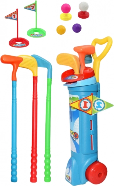 Set da golf per bambini con carrello - 20 pezzi