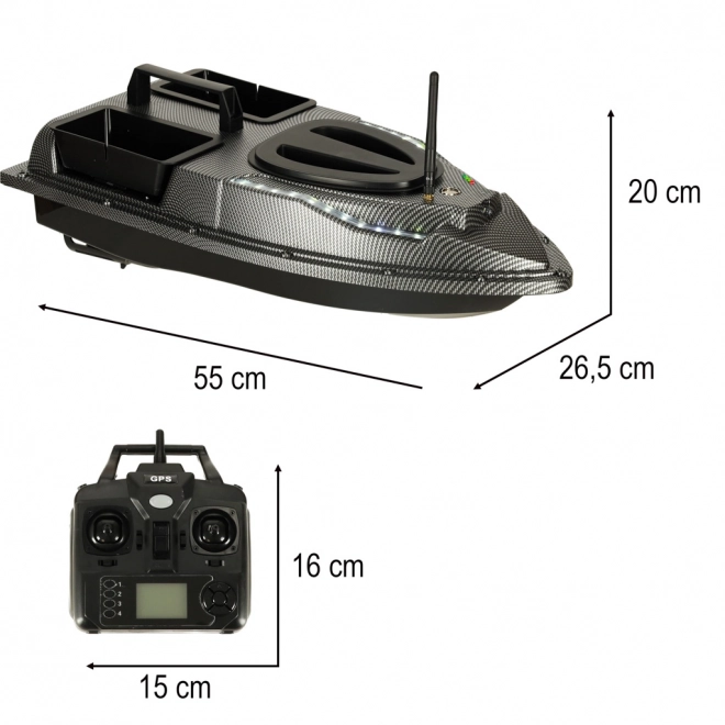 Remote Controlled GPS Bait Boat Flytec