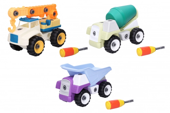 Assembling Construction Truck Toy