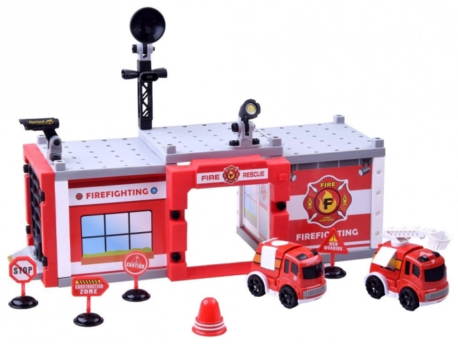 Fire Rescue Building Block Set for Kids