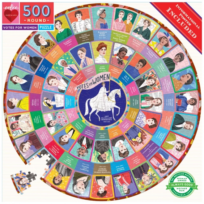 Round Puzzle We Choose Women 500 Pieces