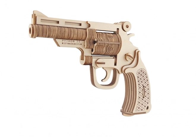 Woodcraft Wooden 3D Puzzle Revolver M19