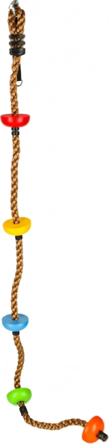 Klimtouw met schijven voor kinderen 200 cm