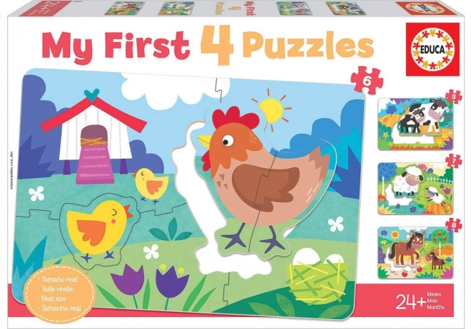 Educa My First Animal Parent and Baby Puzzle