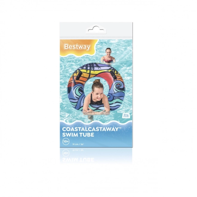 Bestway Castaway Swimming Ring Blue