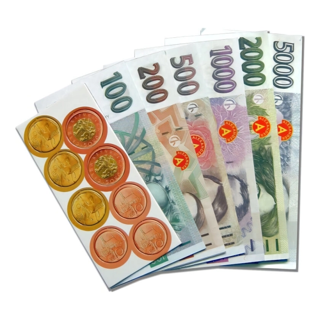 Czech Koruna Play Money Set