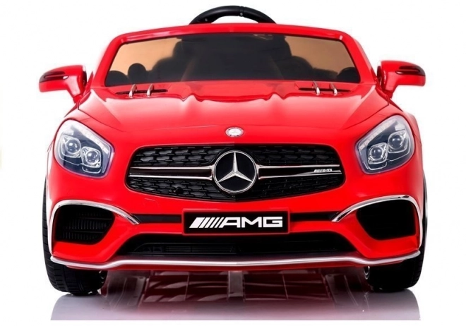 Red Mercedes Battery-Powered Ride-On Car with LCD Display