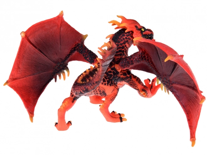 Majestic Red Dragon Figure