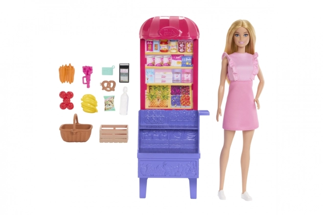 Panenka Barbie Malibu Bevásárlós Készlet