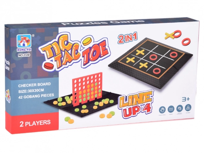 Tic Tac Toe and Connect 4 Strategy Game Set