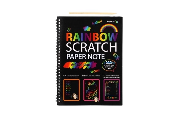 Rainbow Scratch Notebook