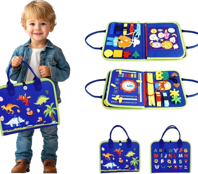 Szenzoros busy könyv Dinoszauruszok 4 – 2Kids Toys